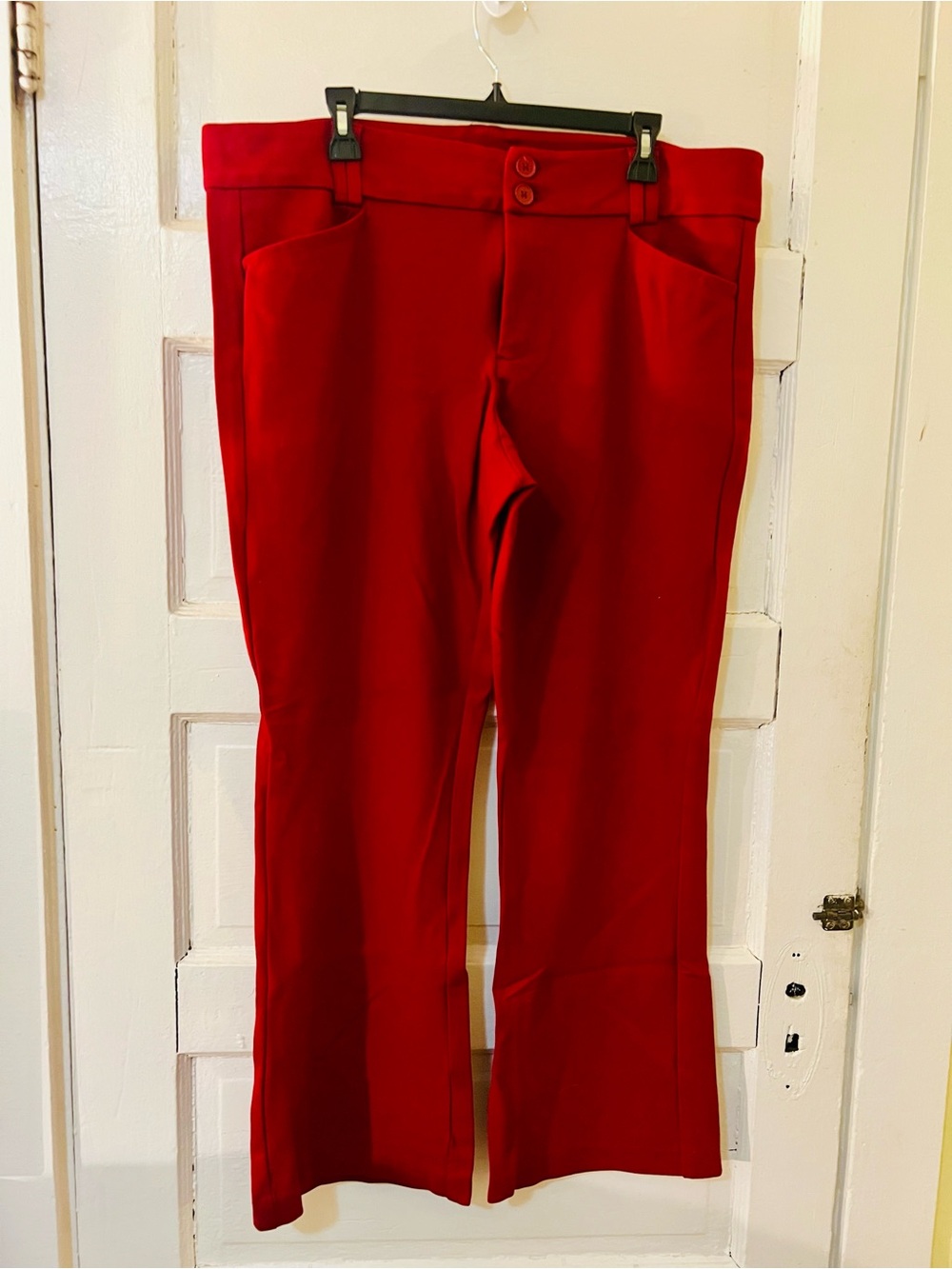 Torrid Studio Bold Red Stretch Bootcut Ponte Pants